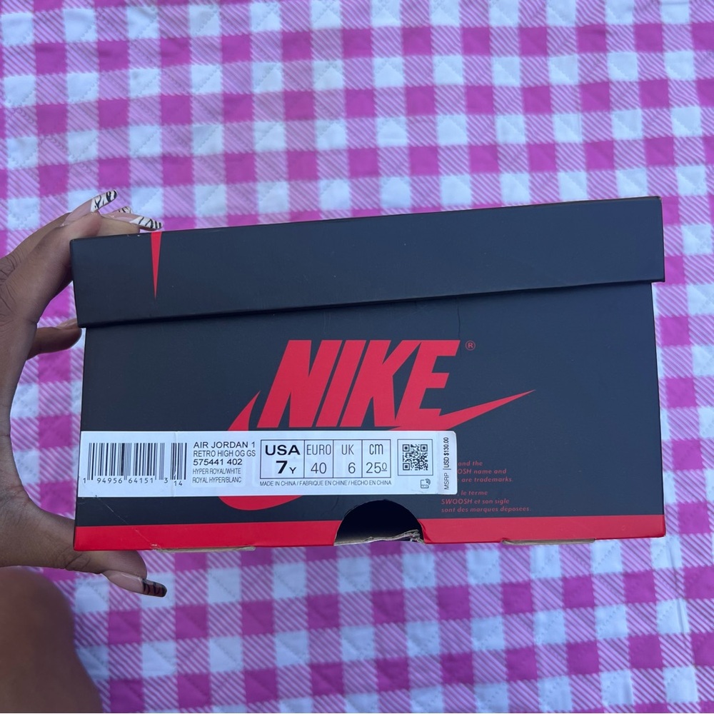 Jordan One Retro High: Hyper Royal Smoke Grey